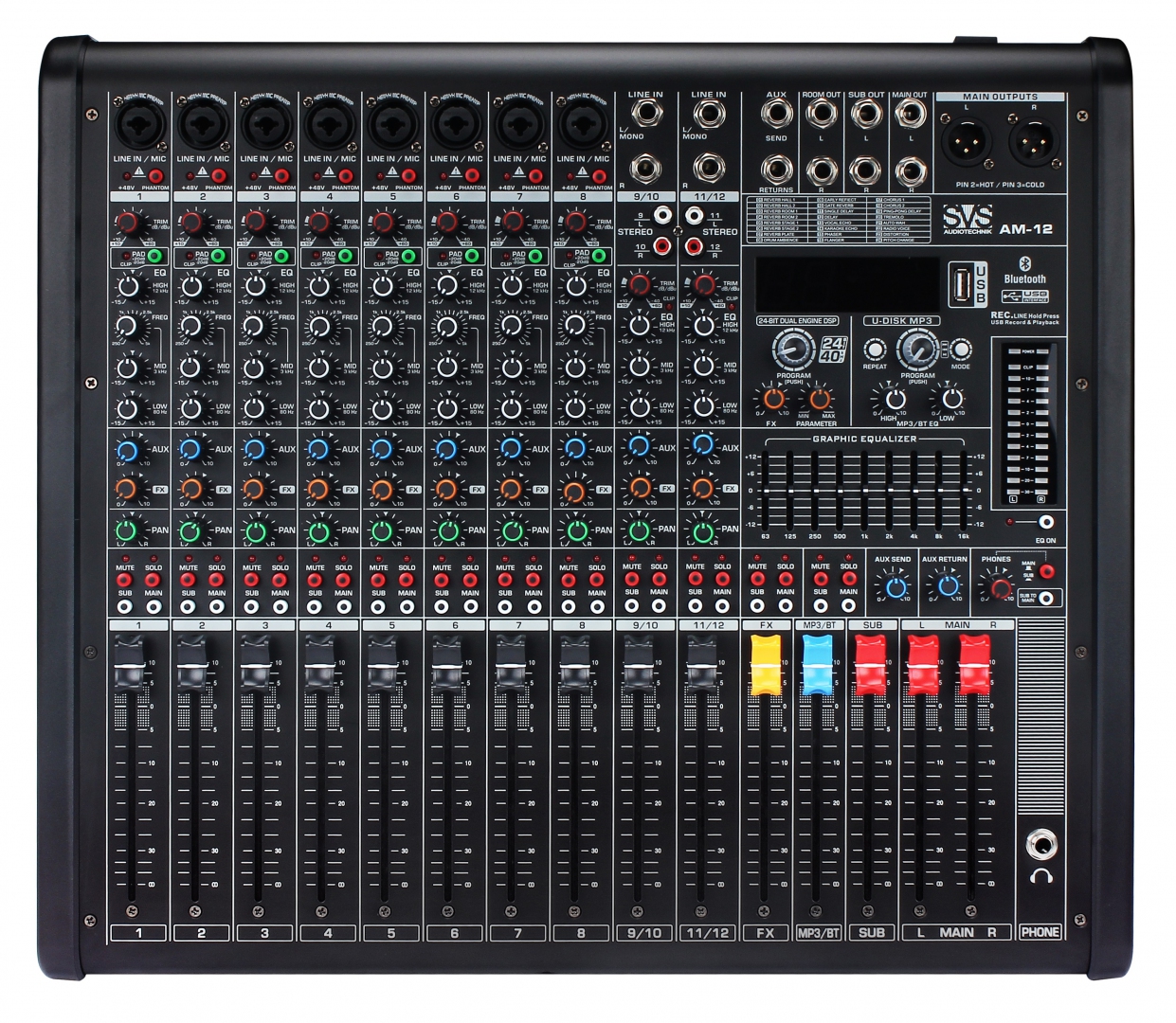 SVS Audiotechnik mixers AM-12 Микшерный пульт аналоговый, 12-канальный в Немане