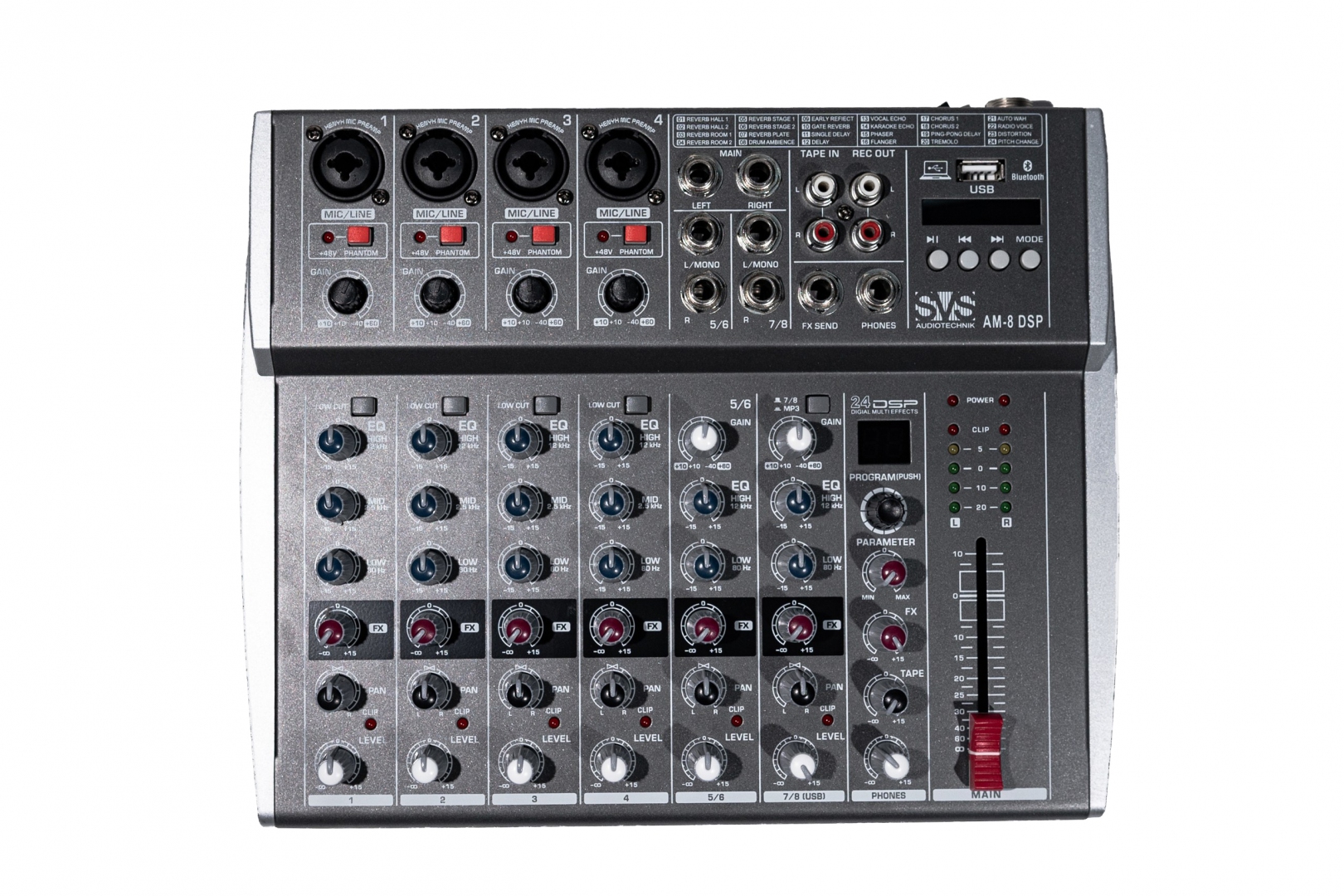 SVS Audiotechnik mixers AM-8 DSP Микшерный пульт аналоговый, 8-канальный в Немане