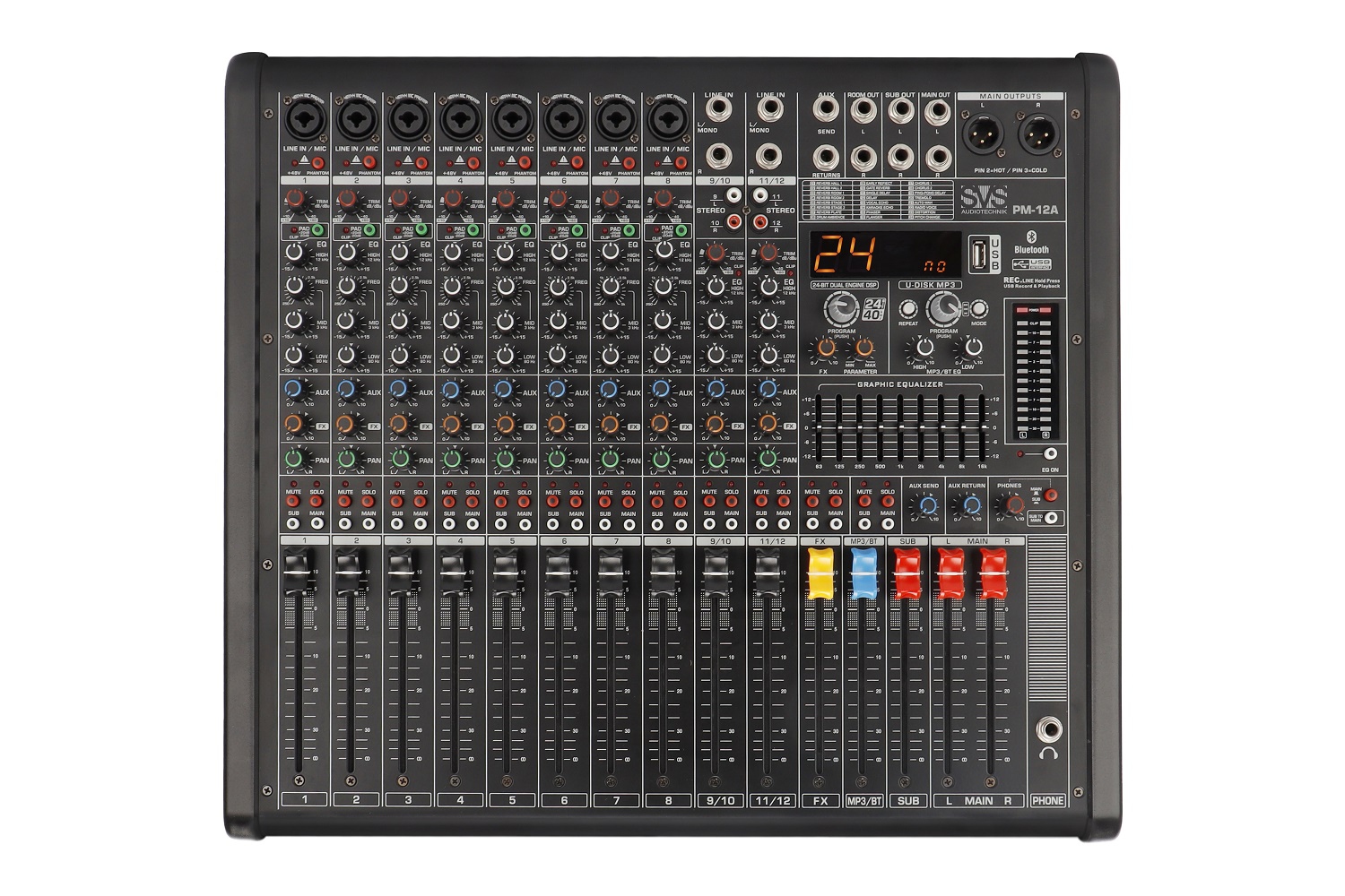 SVS Audiotechnik mixers PM-12A Активный аналоговый микшерный пульт, 12-канальный в Немане